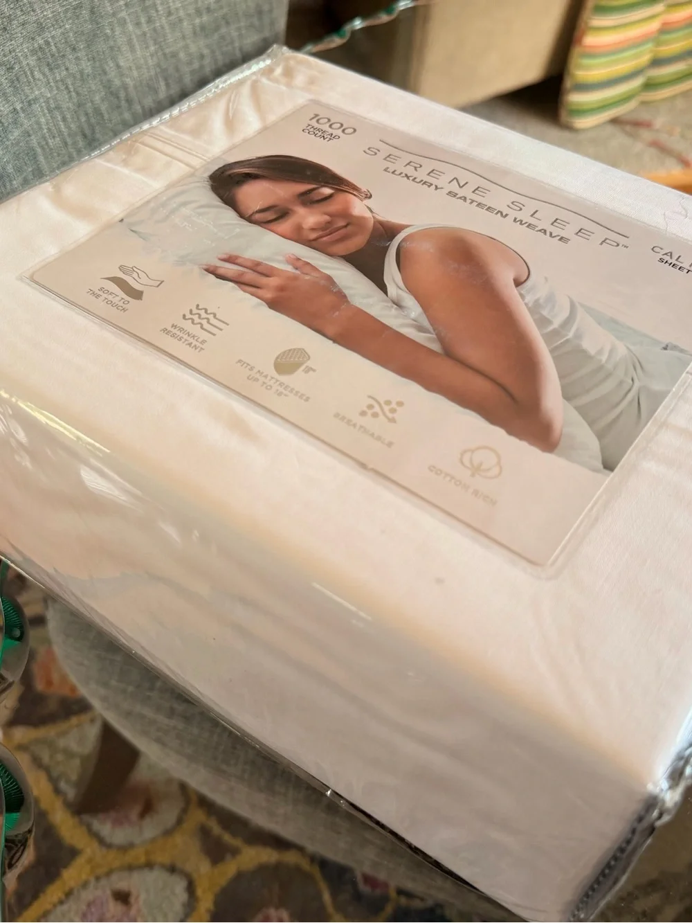 Serene Sleep 1000 Thread Count Calming Sheet Set - White